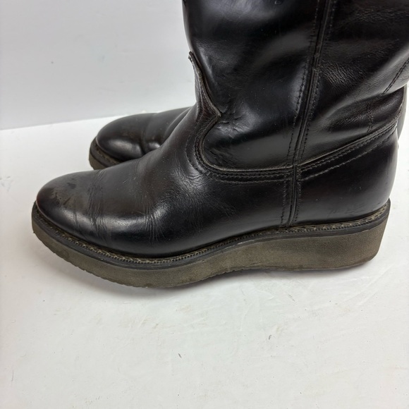 Durango Black Boots Cowboy Western Work Rubber Ultra Soles Oil Resistant 7D - Picture 2 of 16